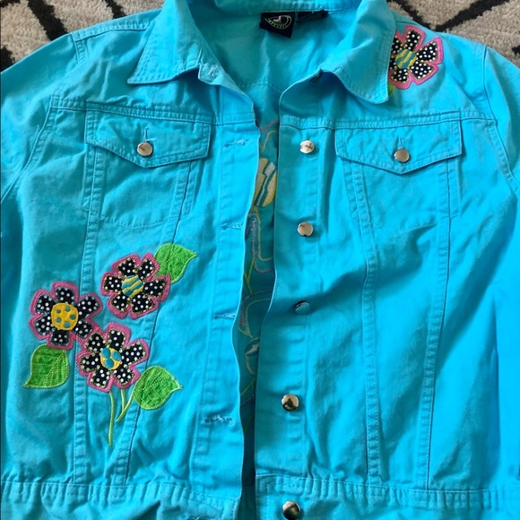 Lighthouse Apparel Blue Denim Jacket Size L - Picture 2 of 4